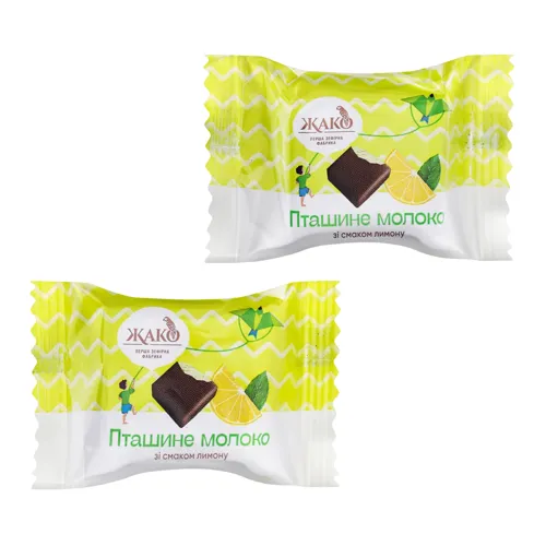 Цукерки зі смаком лимону Пташине молоко Жако кг