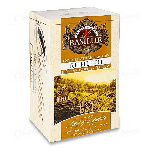 Чай чорний Basilur Ruhuna цейлонський, 25*2г/уп