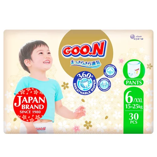 Підгузки-трусики Goo.N Premium Soft 15-25кг 2XL 30шт