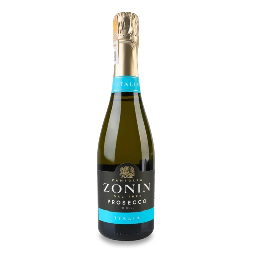 Ігристе Вино Біле Брют Prosecco Zonin, в/ґ, 0.375л, 11%
