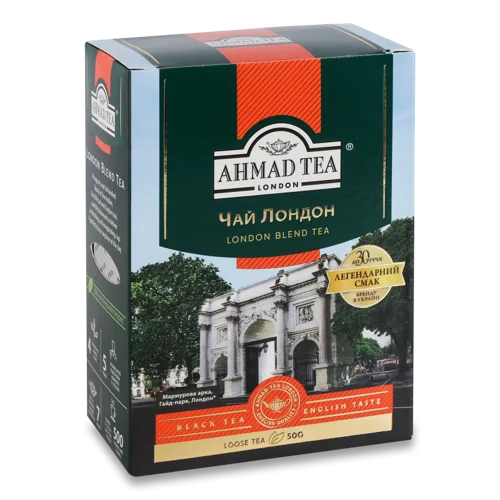 Чай Чорний Байховий Листовий Ahmad Tea, к/у 50г