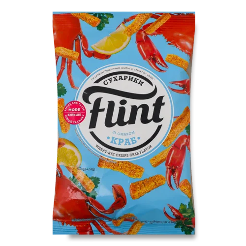 Сухарики Пшенично-Житні Краб Вищого Ґатунку, м/у 60г