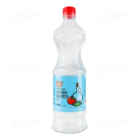 Розчин оцтової кислоти «Повна Чаша»® 9%, 900мл