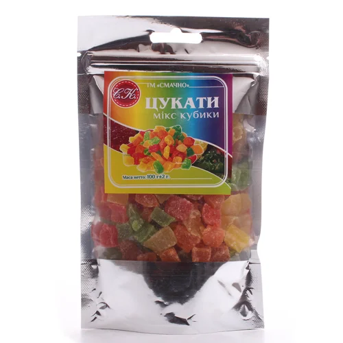 Цукати Смачно мікс кубики,100г