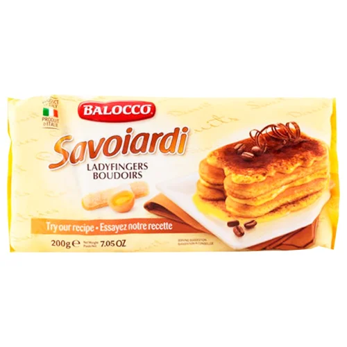 Печиво Balocco Savoiardi Дамські пальчики бiсквiт для тiрамiсу 200г