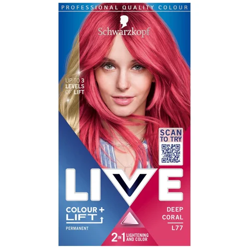 Фарба для волосся Live Colour + Lift освітлююча тонуюча L77 Рожева пристрасть