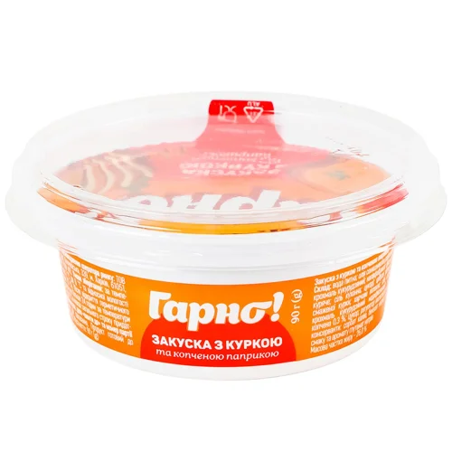 Закуска Пікнік 90г з куркою та копченою паприкою