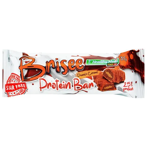 Батончик Healthy Meal Brisee протеїновий з арахісом у карамелі 35г