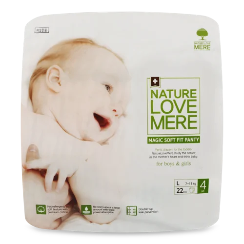 Підгузки Дитячі Magic Soft Fit Panty NatureLoveМере, Розмір 4, 7-11 кг, 22 шт, в/ґ