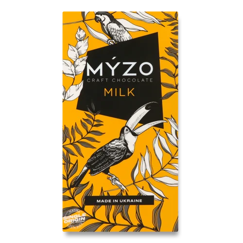 Шоколад Крафтовий Молочний Myzo, вищого ґатунку, к/у 80г