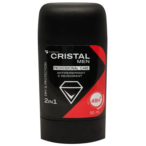 Антиперспірант твердий Cristal Men Dry & Protection 2в1 50мл