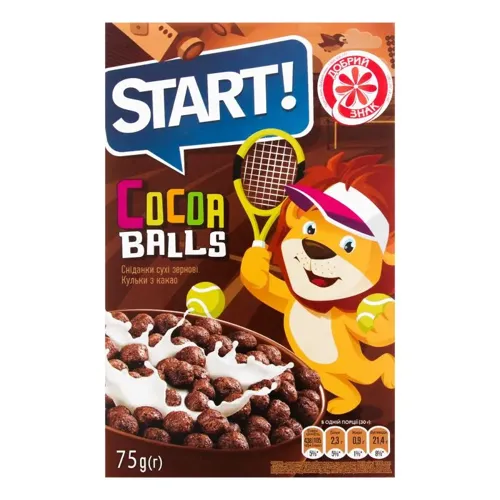 Сніданки сухі Кульки з какао Start! к/у 75г