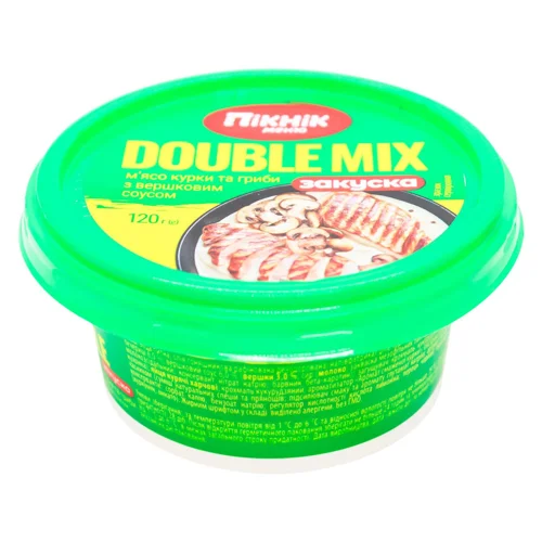 Закуска Пікнік Меню мясо курки та гриби з вершковим соусом 120г