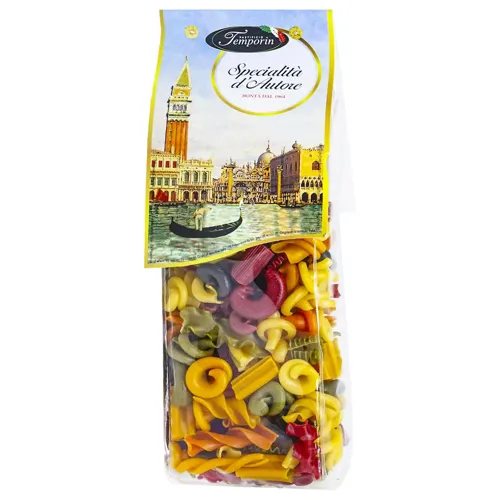 Макаронні вироби Pastificio Temporin Venezia Фантазія 6 кольорів 500г