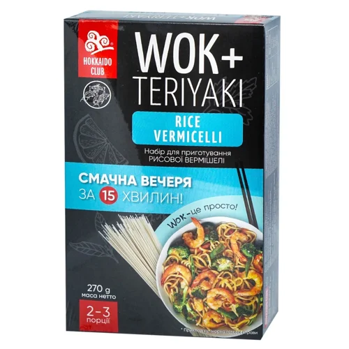 Набір Hokkaido Club WOK для приготування рисової вермішелі 270г