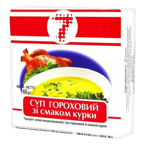 Суп 7 гороховий курячий 160г
