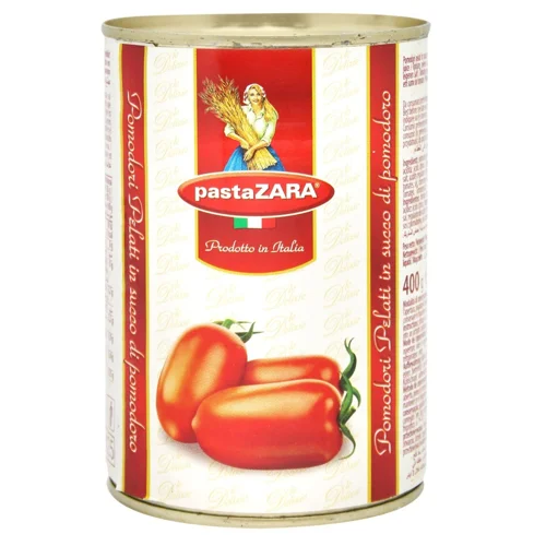 Томати Pasta Zara очищені у власному соку 400г