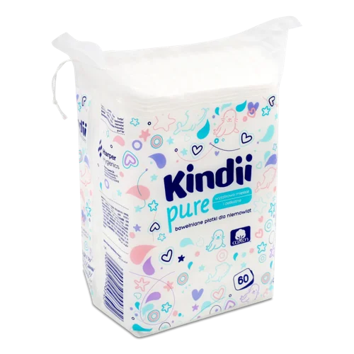 Диски Бавовняні Для Немовлят М'які Pure Kindii, Вищий ґатунок, 60шт