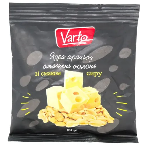Горіхи Varto Ядра арахісу зі смаком сиру 90г