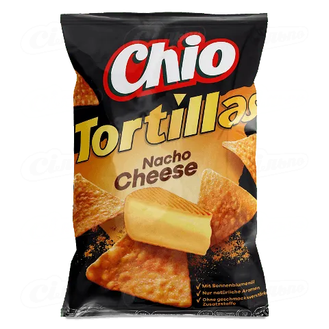 Чіпси Chio Tortillas Nacho кукурудзяні зі смаком сиру 125г
