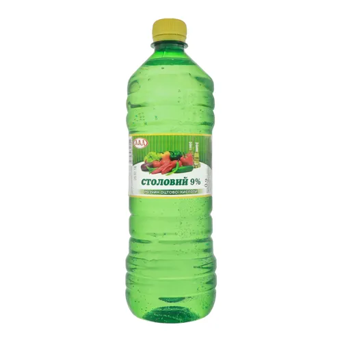 Розчин оцтової кислоти столовий 9% Лад 0.9л