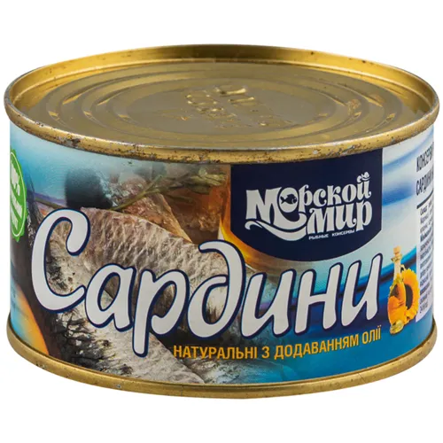 Сардини Морський Мир з додаванням олії 230г