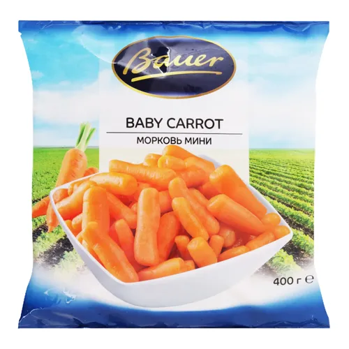 Морква міні швидкозаморожена Bauer м/у 400г