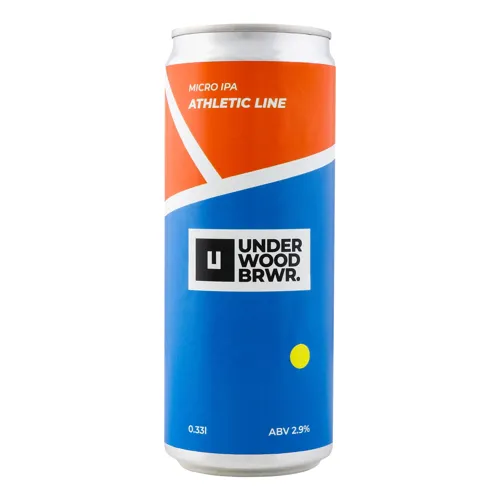 Пиво 0.33л 2.9% світле нефільтроване непастеризоване Athletic Line Underwood Brewery з/б