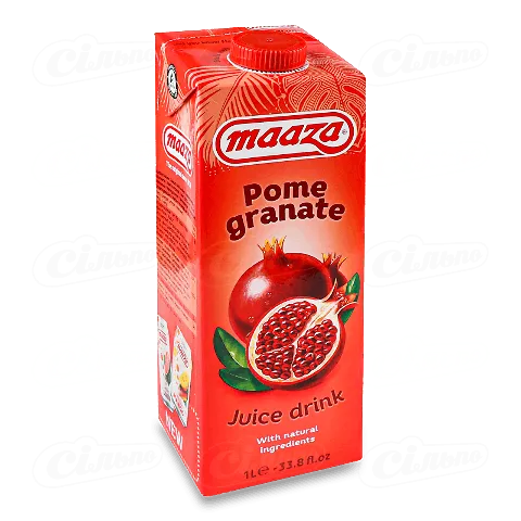 Напій соковий Maaza «Гранат» негазований тетра, 1л