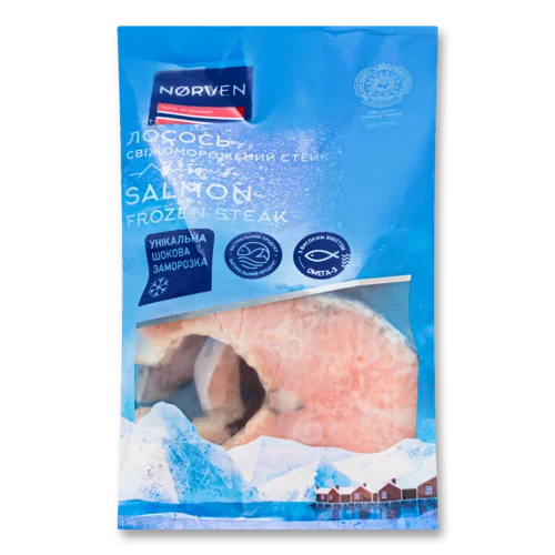 Стейк Лосося Norven, Вищого Ґатунку, С/М, 1 кг