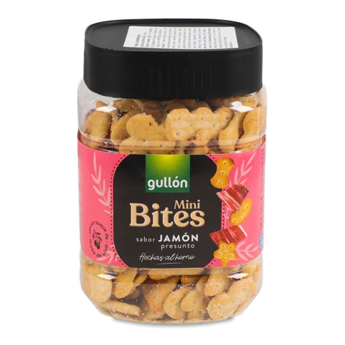 Крекер Зі Смаком Хамону Вищого Ґатунку Mini Bites Gullon, 250г