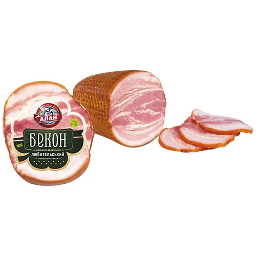 Бекон Алан Любительський копчено-запечений першого ґатунку ваговий