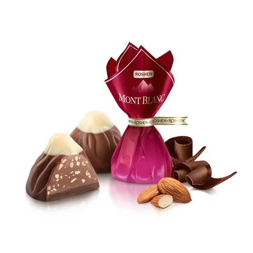 Цукерки Roshen Montblanc з карамелізованим мигдалем 1кг