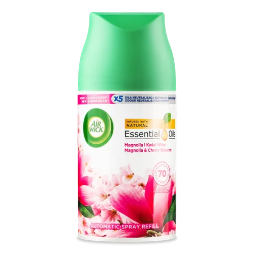 Балон Змінний Для Автоматичного Освіжувача Повітря Magnolia&Cherry Blossom Freshmatic Air Wick 250мл
