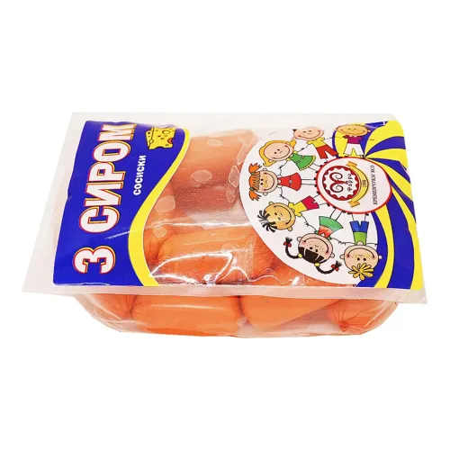 Сосиски Фарро З сиром 1г