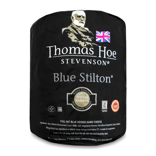 Сир Стилтон З Блакитною Пліснявою Вищого Ґатунку, Ваговий, 50%