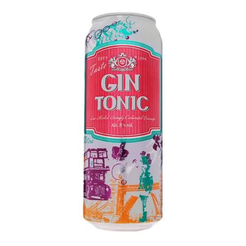 Напій Оболонь Джин Тонік слабоалкогольний сильногазований 0,5л ж/б