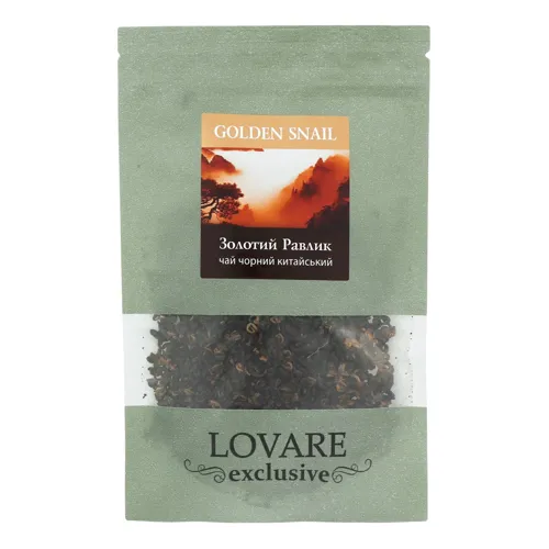 Чай чорний байховий листовий Golden Snail Exclusive Lovare д/п 60г