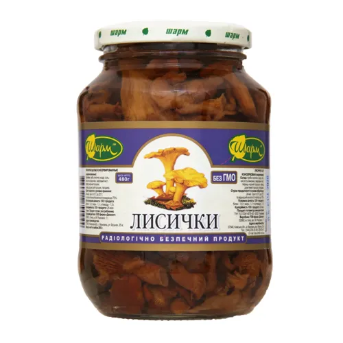 Гриби Шарм Лисички мариновані 480г