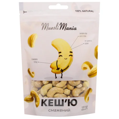 Кеш'ю Muesli Mania смажений 120г