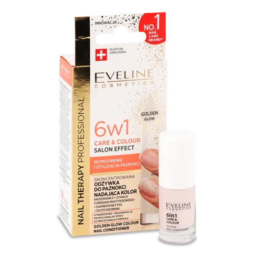 Лак для нігтів Nail Therapy Professional 6в1 Care&Colour Golden 5мл Eveline
