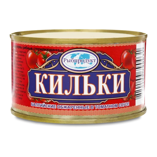 Кильки Вищого Ґатунку Обжарені В Томату, З/Б, 240 Г
