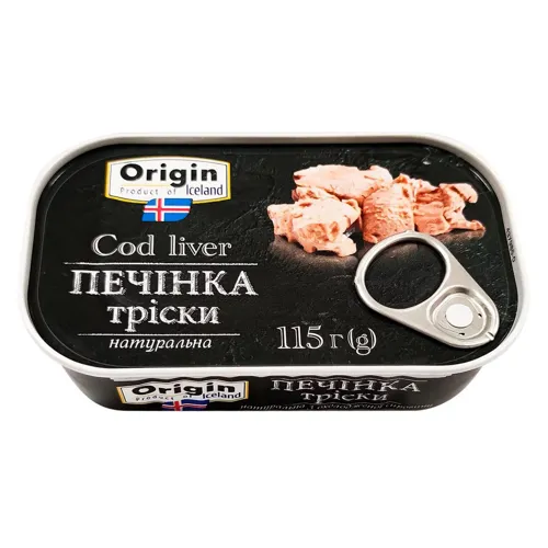 Печінка тріски Origin натуральна 115г