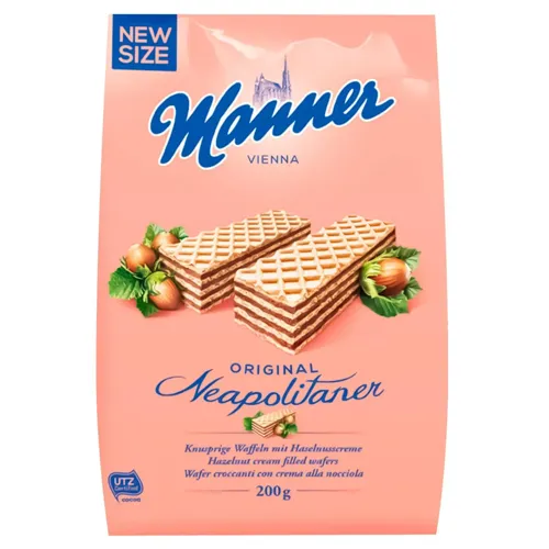 Вафлі Manner Neapolitaner горіховий крем 200г