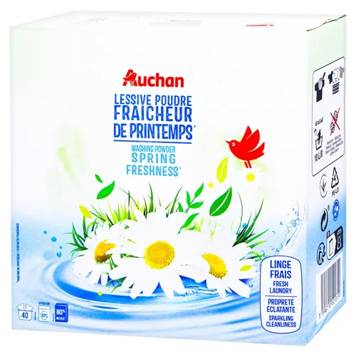 Пральний порошок Auchan Свіжість Весни 2кг