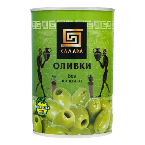Оливки без кісточки Ellada з/б 420г