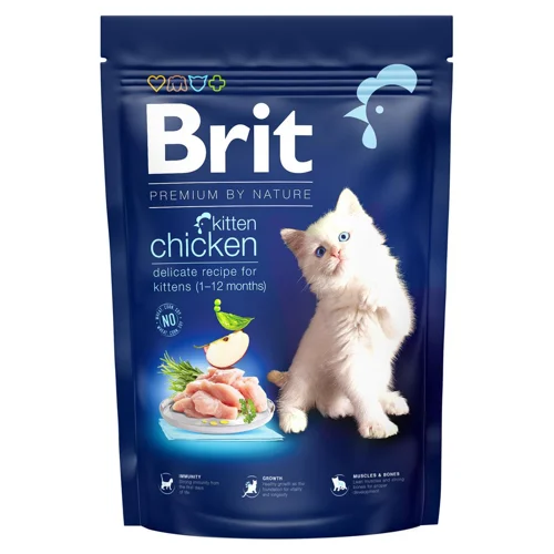 Корм сухий Brit Premium з куркою для кошенят 1,5кг