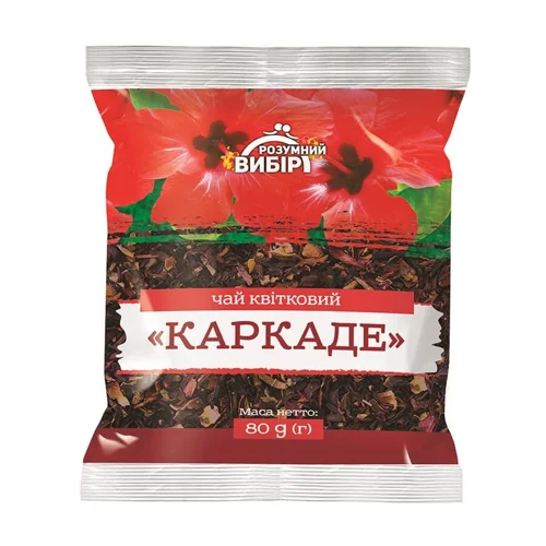 Чай квітковий Каркаде Розумний вибір, 80г