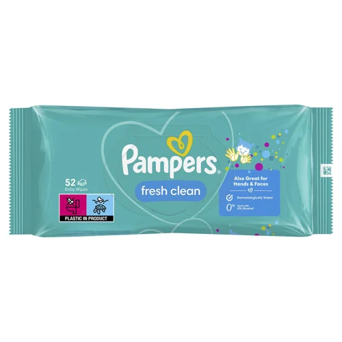 Серветки вологі Pampers Fresh Clean дитячі 52шт