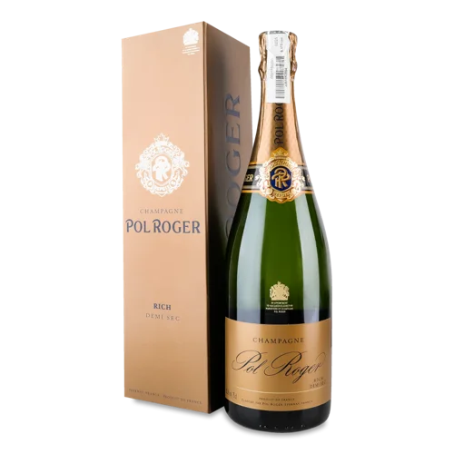 Шампанське Біле Напівсухе 0.75л 12.5% AOC Rich Reserve Pol Roger к/у